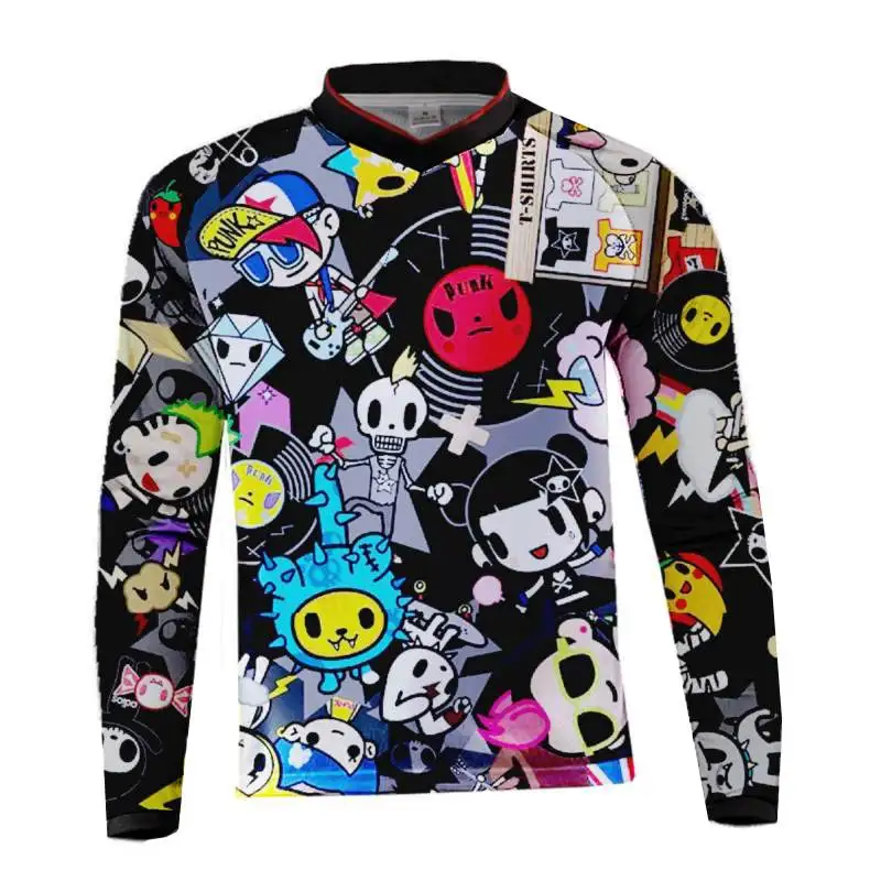 

New Motorcycle Riding Downhill Jersey MTB Off Road Mountain Bike DH Bicycle moto Jersey DH BMX motocross jersey