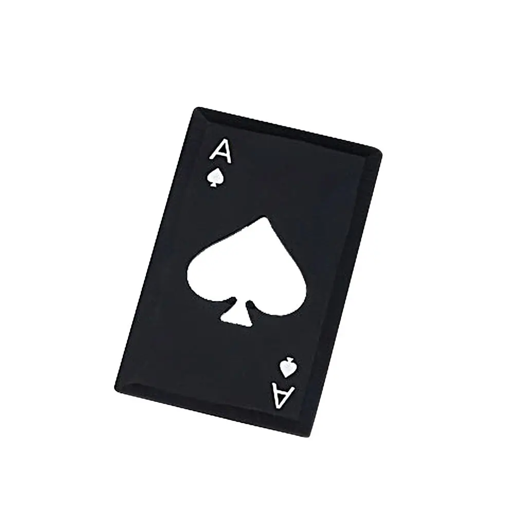 sharp edges Нержавеющая сталь покер карта, открывашка покерные игровые карты пик газировка, пиво, бутылка Кепки барная открывашка инструменты Кухня гаджеты - Цвет: sharp edges