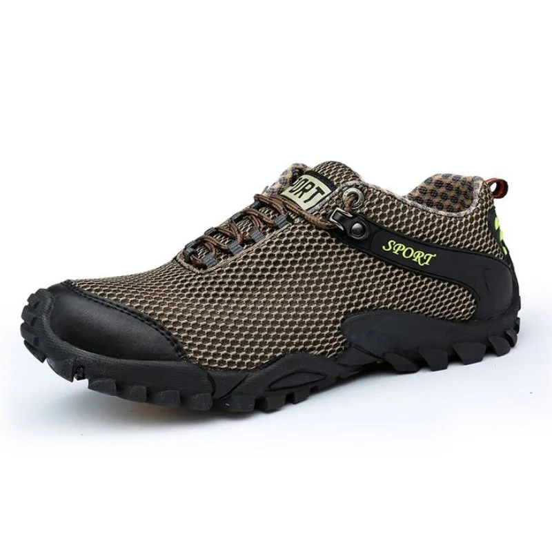 RizaBina Concise Men Casual Shoes Mesh Breathable Lace Up Sneakers Fashion Outdoor Leisure Male Footwear Size 38-44 | Обувь