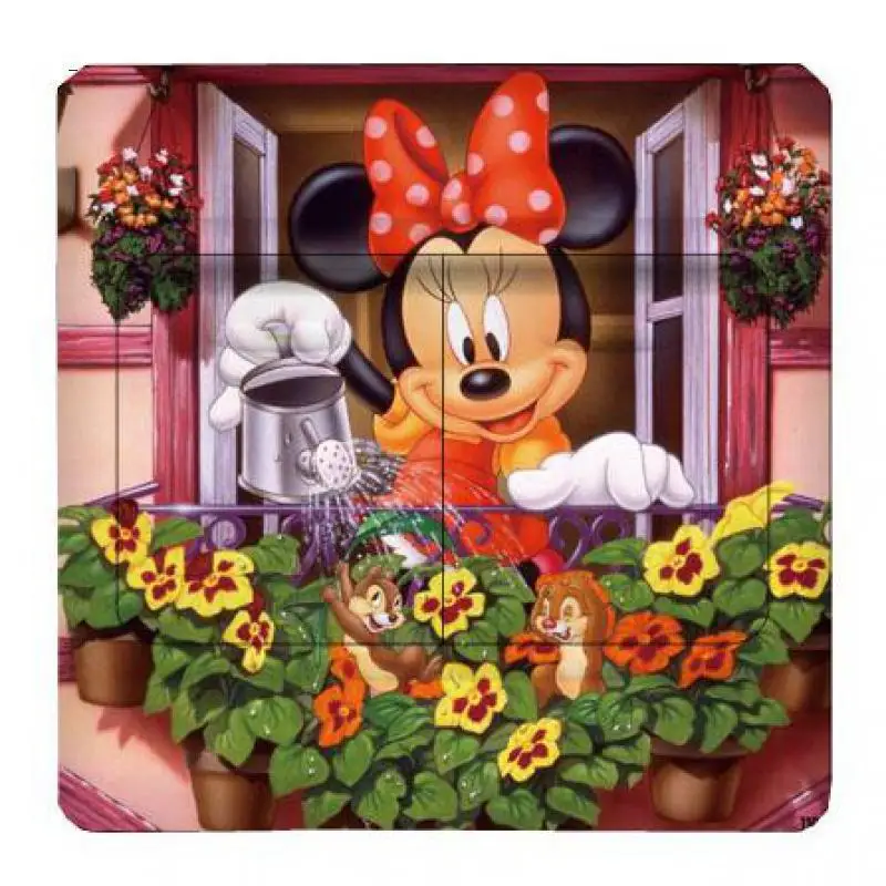 1 шт. креативная детская комната переключатель розетка паста Микки и Минни