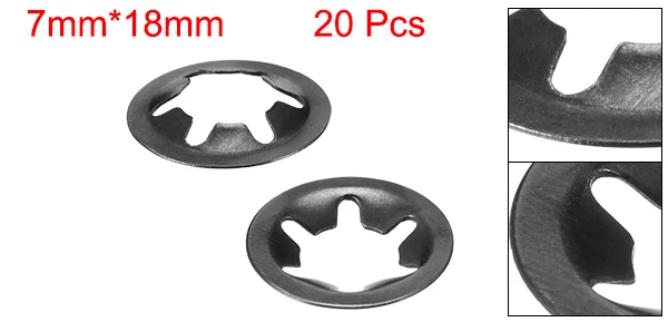 

Uxcell 20 шт. Стальные блокировочные шайбы Starlock M3-M12