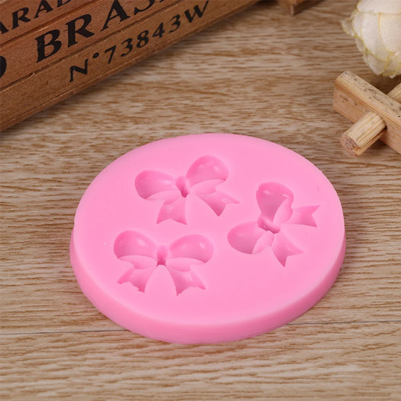 Small Cake Mold Food Grade silicone mold Fondant Decorating Tools Silicone Soap Bow Tie Shape | Дом и сад