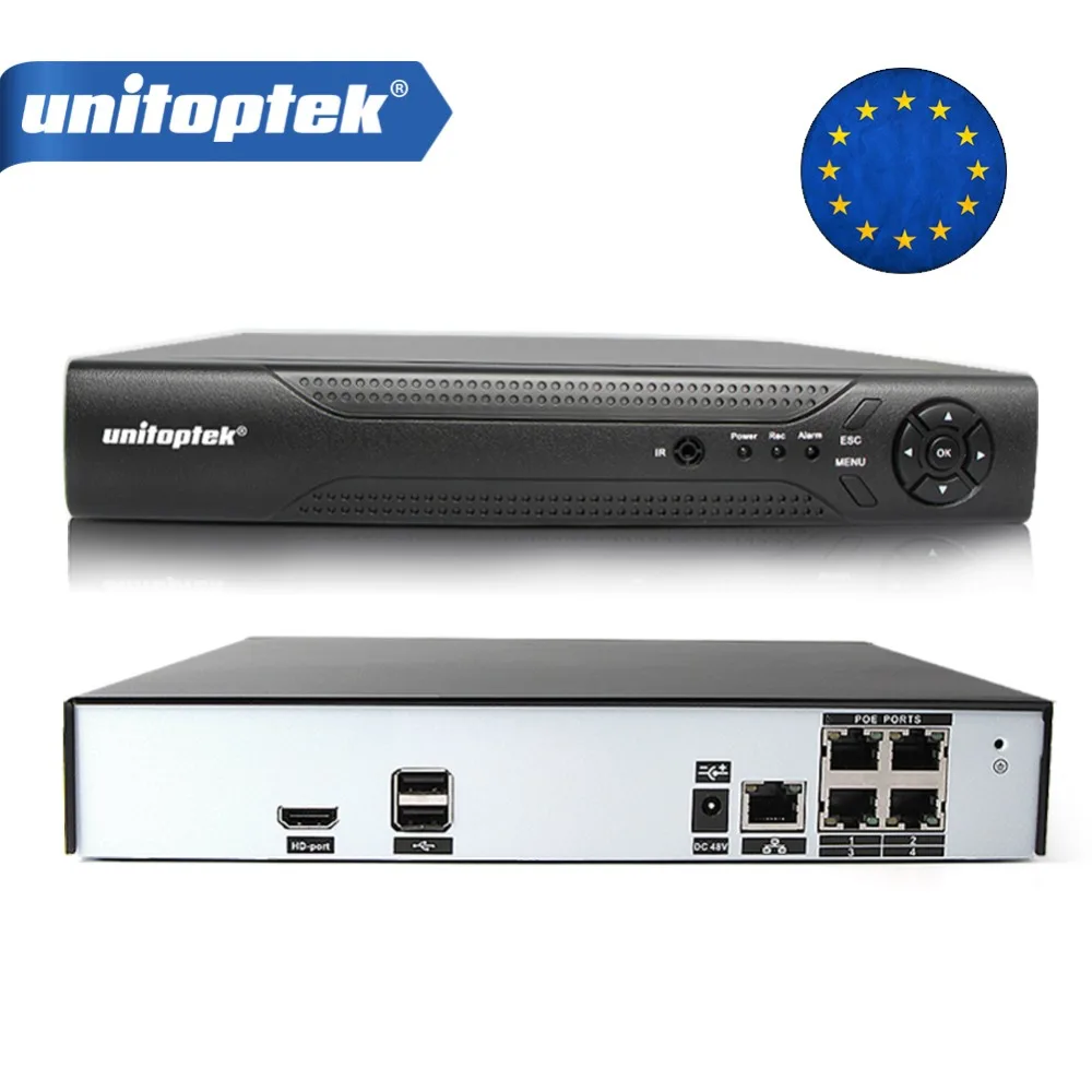 4CH ONVIF 48 V 5MP/4MP/2MP автономный реального POE NVR H.265 Сетевой Видео Регистраторы для 4MP IP