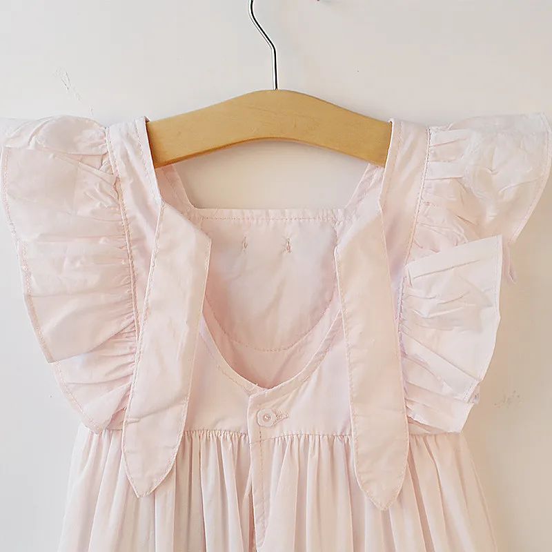 Elegant Girl Dress Summer Fashion pink Lace Bow Party tutu dress Flower Princess Wedding Dresses Baby clothes 2t-6 | Детская одежда и