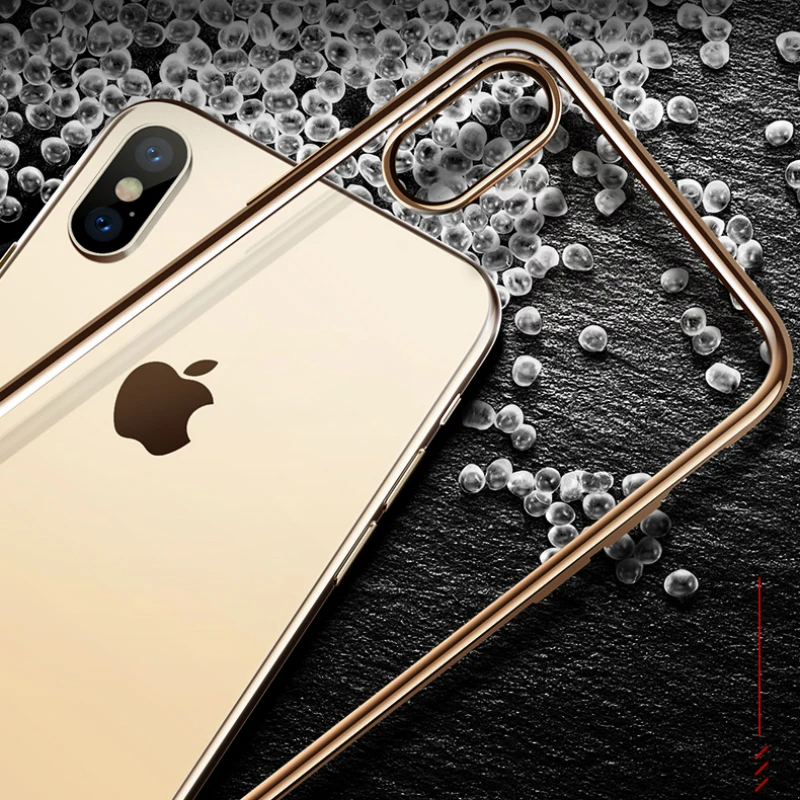 Роскошный чехол для iPhone 11 Pro XS MAX XR X 8 Plus 5 5S SE 6 6S 7 Plus ультра тонкий прозрачный резиновый чехол из ТПУ