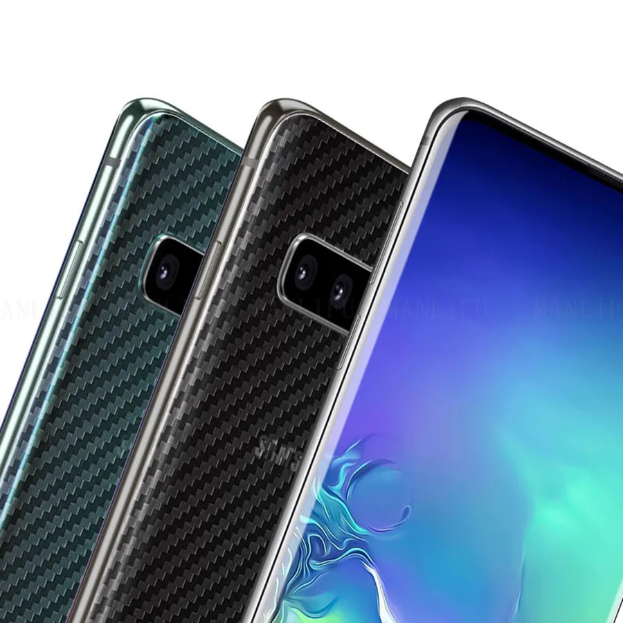 5 шт./лот 3D задняя крышка из углеродного волокна защитная пленка для Samsung Galaxy S8 S9 S10