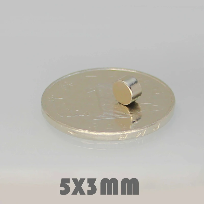 100/200 шт. 5x3 мм Неодимовый Магнит Сильные круглые магниты N35 диск 5*3 мм поисковый магнит редкоземельных магнитов для поделок 5 мм х 3 мм