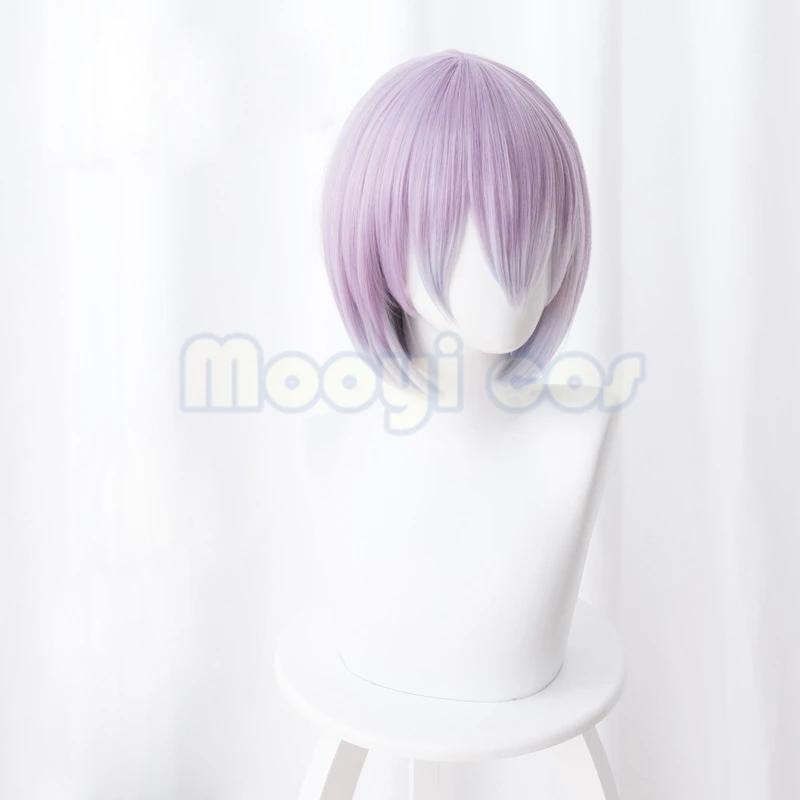 SSSS.GRIDMAN Takarada Rikka Ink-blue Cosplay Wig Shinjo Akane Purple Gradient White Anime Short Straight Synthetic Hair |