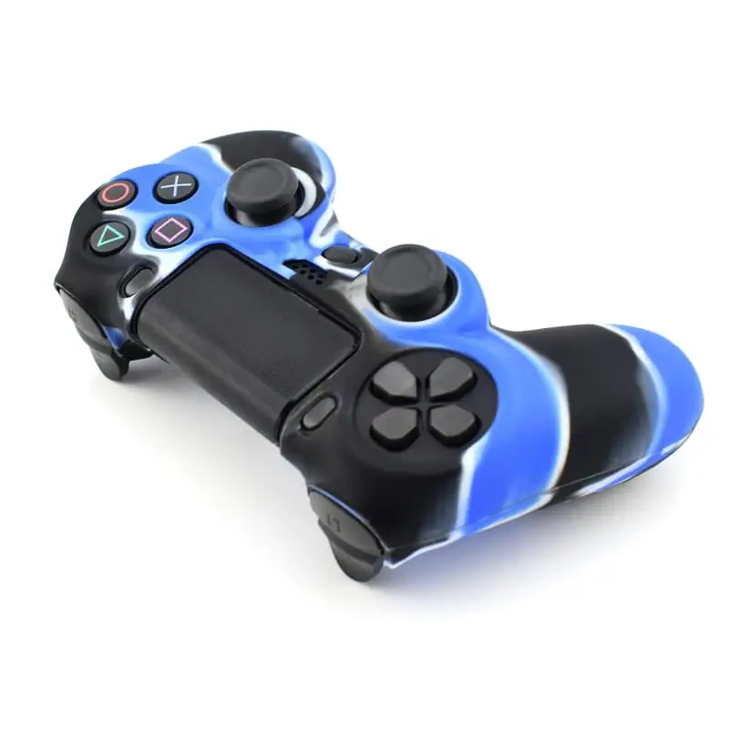 Мягкий силиконовый резиновый чехол для Dualshock 4 PS4 DS4 playstation 4 Pro тонкий контроллер кожи+ 4 ручки для большого пальца