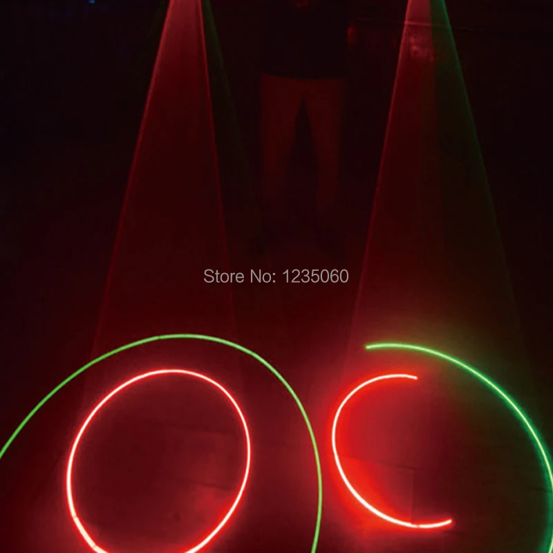 Вечерние питания зеленый и красный вращаются led переключатель лазера вкл ладони