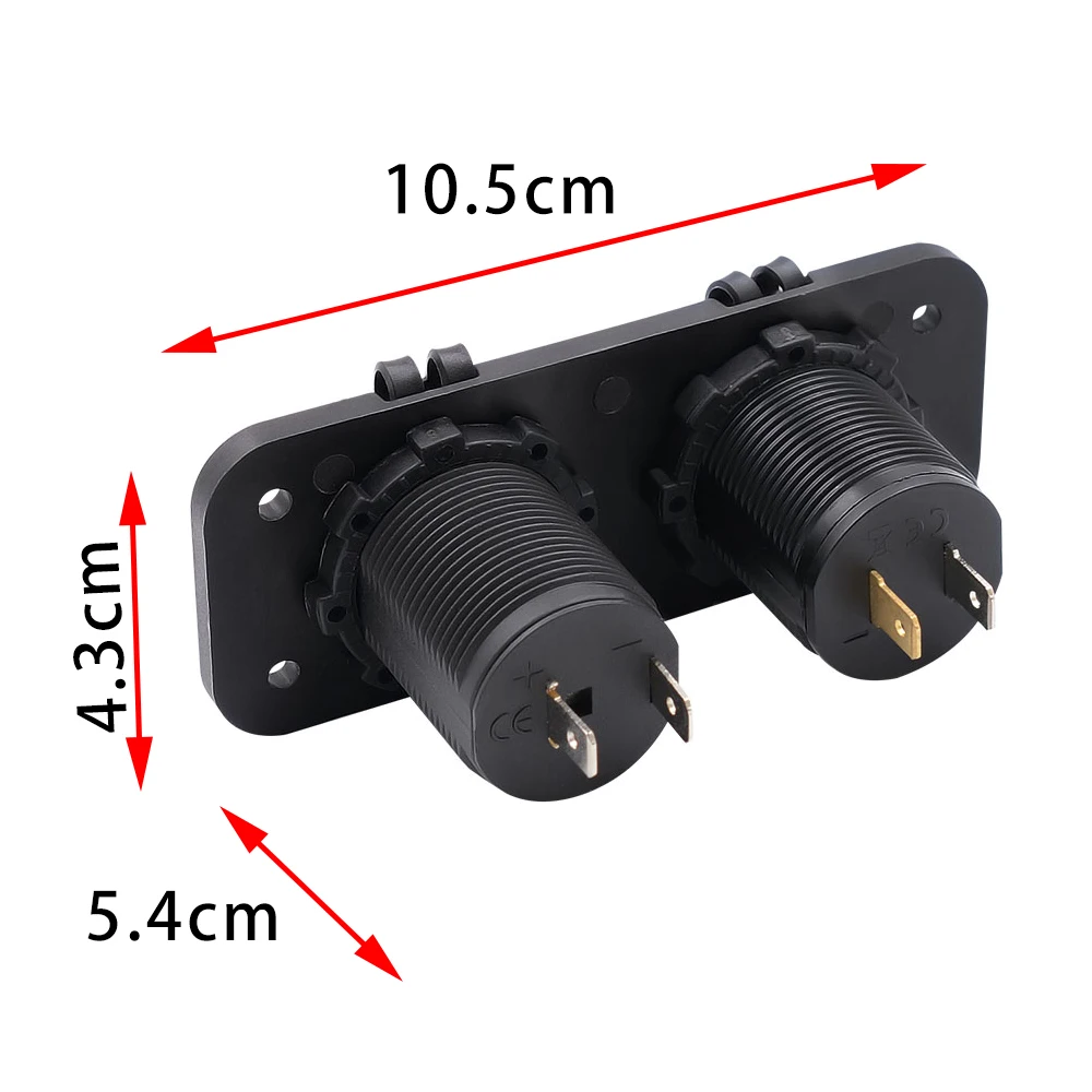 4.2A 2in1 гнездо для автомобильного прикуривателя с двумя портами USB универсальный