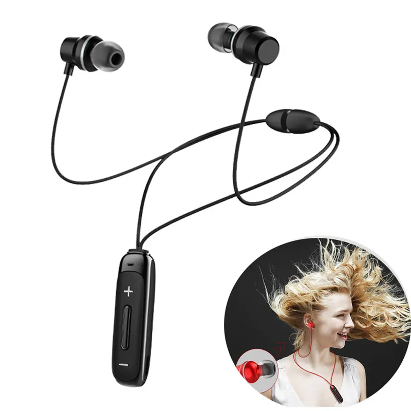 Магнитные Спортивные Беспроводные наушники BT315 Bluetooth с микрофоном|Наушники и