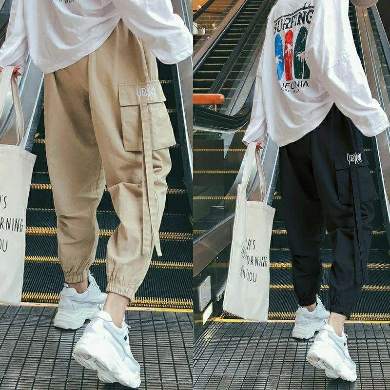 Брюки карго женские в стиле хип хоп уличные штаны султанки повседневные