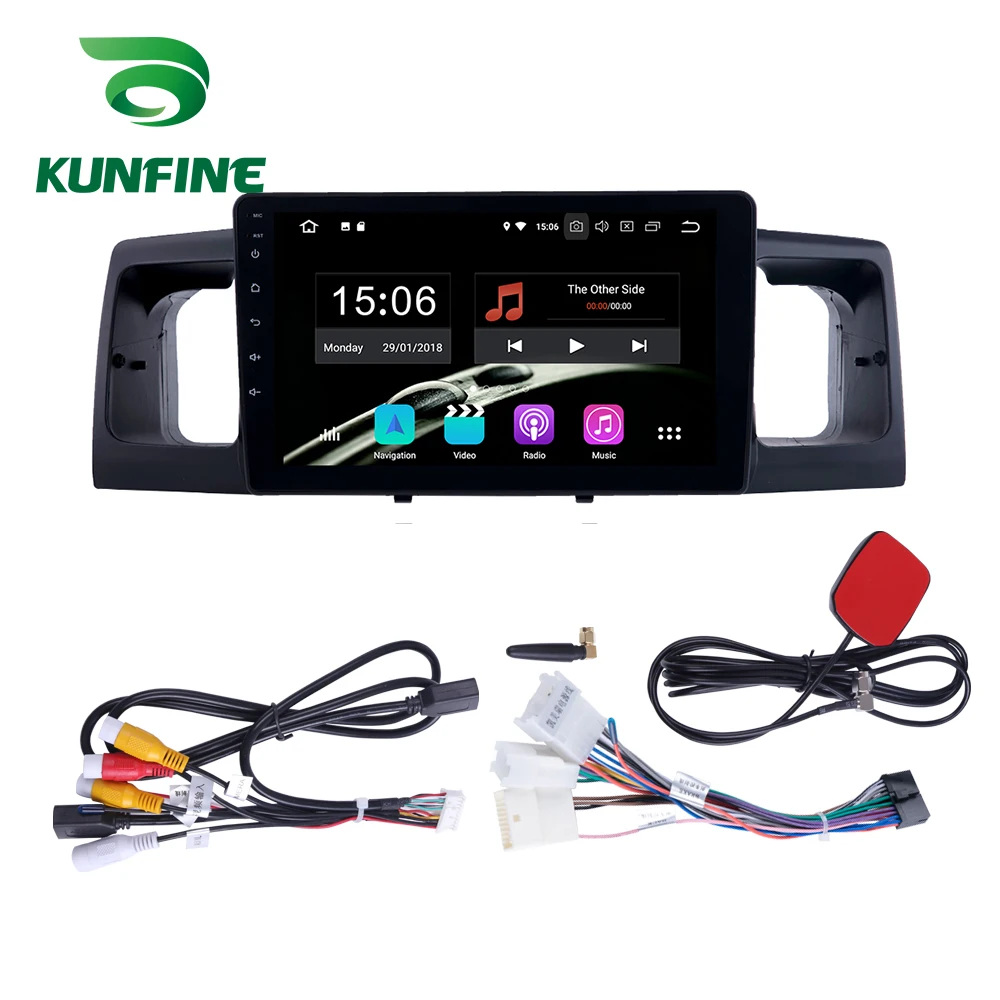 Android 9 0 Ram 4G Rom 64G PX6 Cortex A72 автомобильный DVD GPS мультимедийный плеер стерео для Toyota