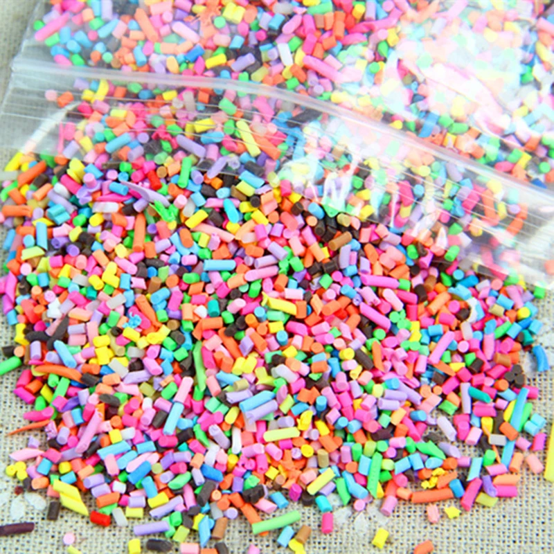 100 г DIY полимерная глина поддельные Конфеты Сахар посыпать украшения для