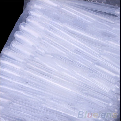 100 шт пластиковые одноразовые 3 мл Градуированные пипетки для переноса глаз набор