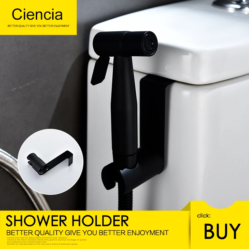 Бесплатная доставка черный держатель биде из нержавеющей стали 304 настенный и