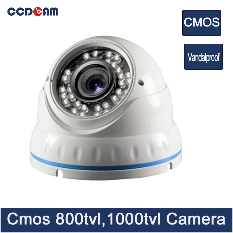 Купольная камера видеонаблюдения CCDCAM cmos 800/ 1000 tvl наружного видеонаблюдения|video