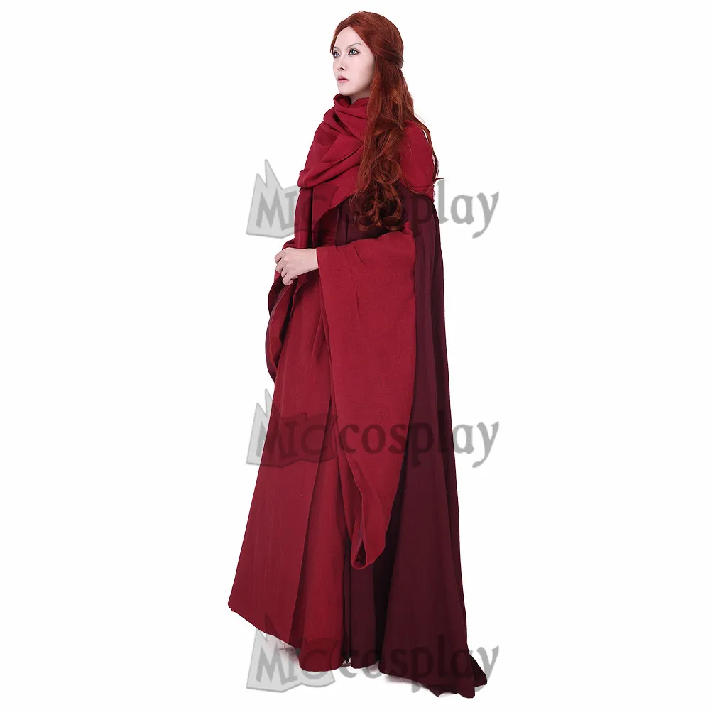 Леди мелиссандра костюм красное женское платье|game of thrones halloween|costume game thronesgame costume |