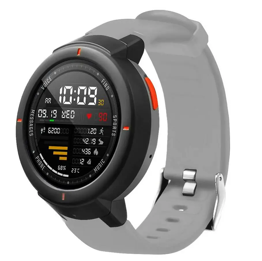 50 шт. для Huami Amazfit Verge ремешок силиконовый Смарт-часы ремешок для xiaomi huami amazfit 3 Verge браслет мягкие полосы Прямая