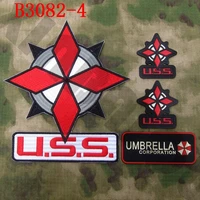 embroidery patch umbrella corporation u s s logo big back of the body suit
