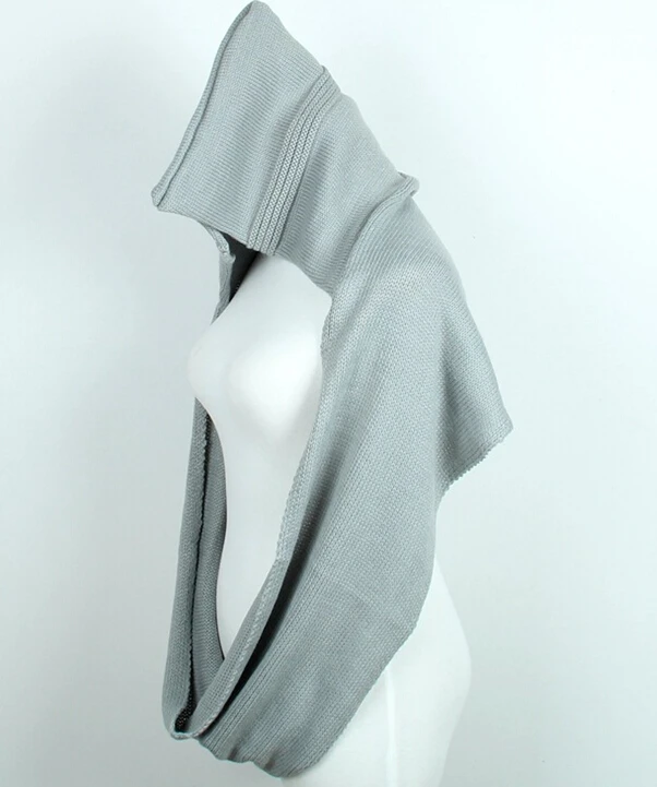 Женский шарф с капюшоном зимний большого размера бесплатная доставка|scarf knit|ring