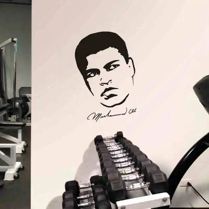 Muhammad Ali боксерские настенные Стикеры перчатки бесплатные боевые плакаты