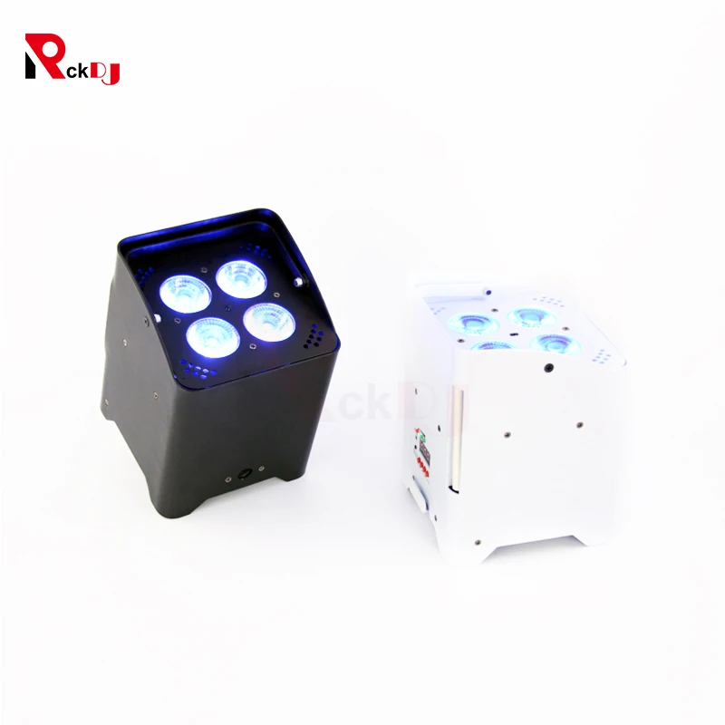 1pcs 4x18w RGBWA+UV 6in 1 LED Uplight Battery Wireless DMX &amp IR Remote Disco Light for Wedding and Stage | Освещение