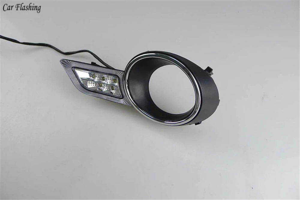 Автомобильная проблесковая 1 комплект светодиодный DRL Габаритные огни дневного