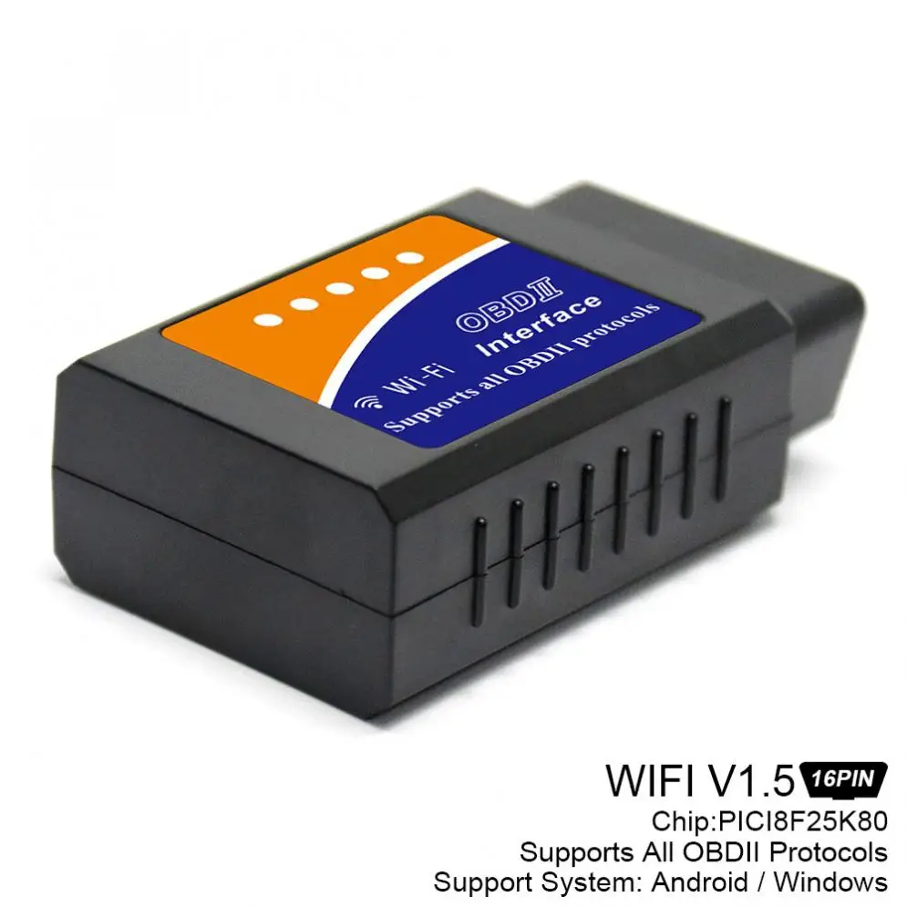 V1.5 PICI8F25K80 Car WiFi Scanner 9V-16V Wireless Auto V03HW-1 Interface Code Readers Diagnostic Tool OBDII Protocols | Автомобили и