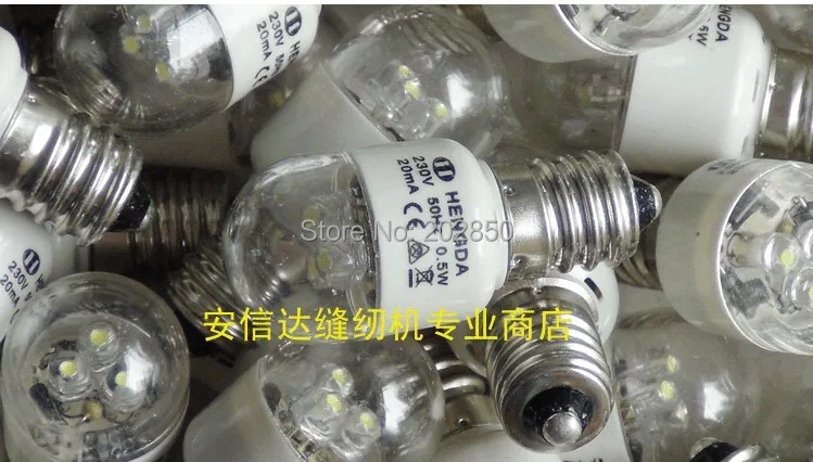 Швейная лампа/LED E14 Bubble Light 0 5 Вт 230 В 50 Гц 20 мА детали бытовой швейной машины для Juki