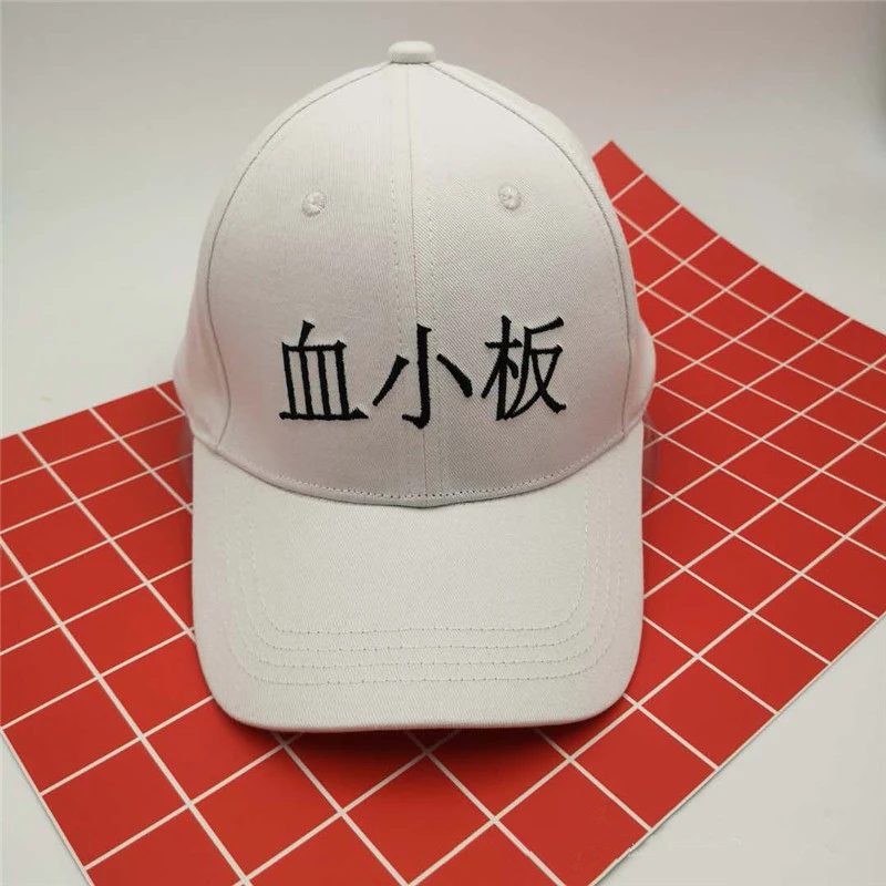 Hataraku Saibou Cells At Work Anime Baseball Cap Visor Sun Hat Embroidery Snapback Cosplay Prop image 3