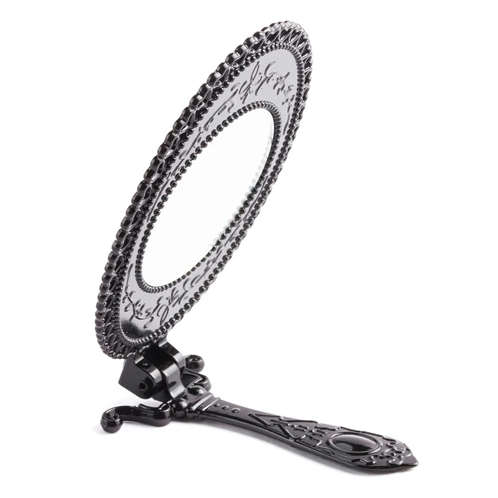 1 шт. складной Зеркала под старину Стиль Макияж рук зеркало черный для