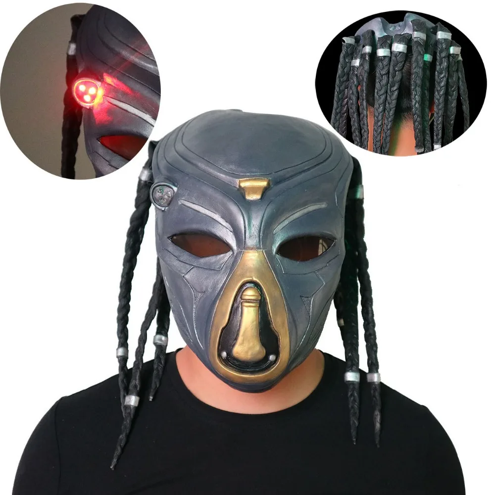 Хищник Одинокий волк CS Защитная маска снайперы кто инфракрасный с лампой в поле