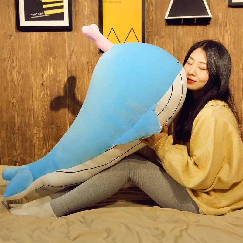 Новое прибытие Kawaii морская рыба плюшевые игрушки Мягкий голубой кит хороший