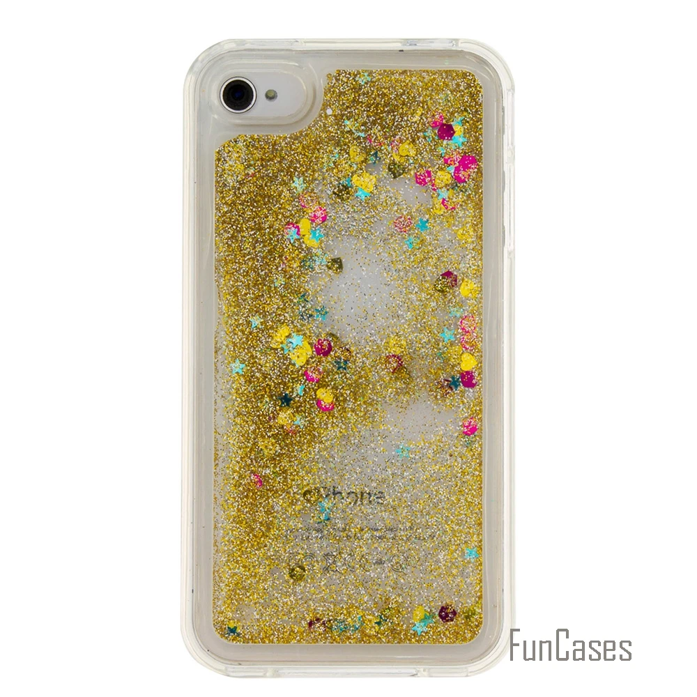 Coque аксессуар любовь сердечко Звезды Мягкий ТПУ чехол для телефона iPhone 4S с жидким