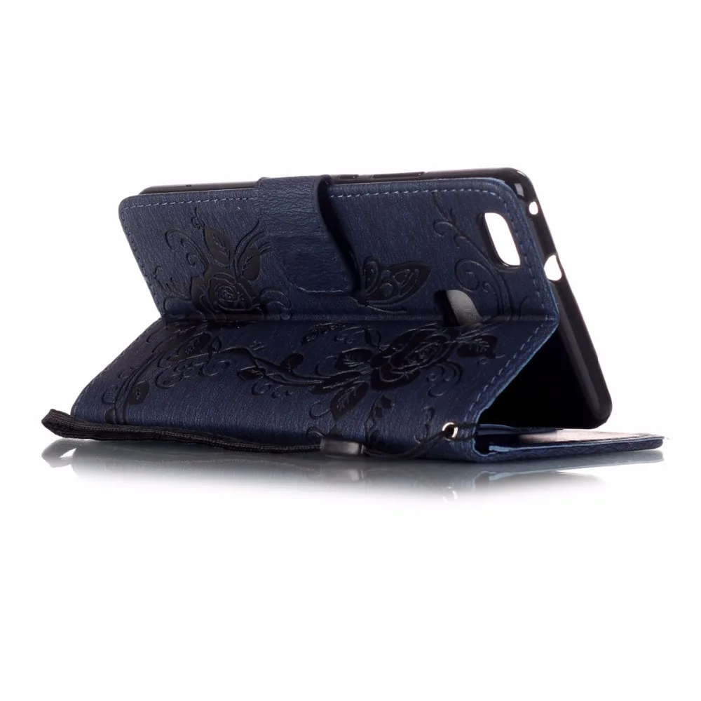 Роскошный Горный Хрусталь Бумажник Кожа PU Откидная Крышка Для Huawei Ascend P9 Lite