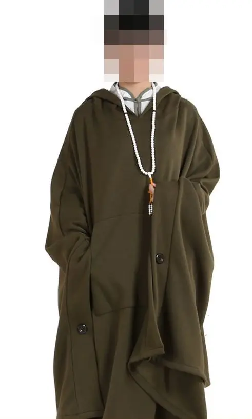 Унисекс Зима и весна хлопок теплые буддийские костюмы халаты ковер буддизм