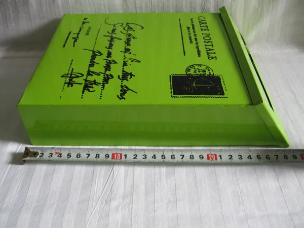 22X6.5XH29CM зеленый почтовый ящик из металла пасхальное праздничное украшение