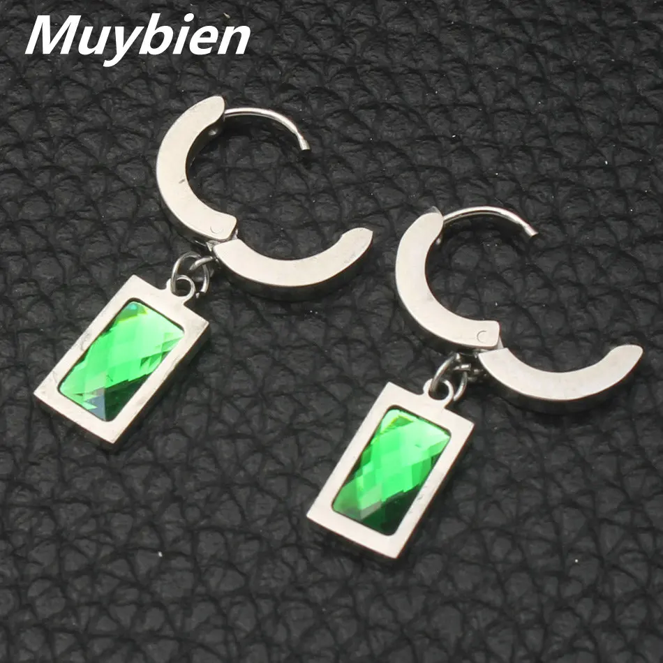 Fashion 12 Specifications Stainless steel CZ Crystal Top Quality Drop Earrings Women's Gift Jewelry Elegant Cute EASKABEP | Украшения и