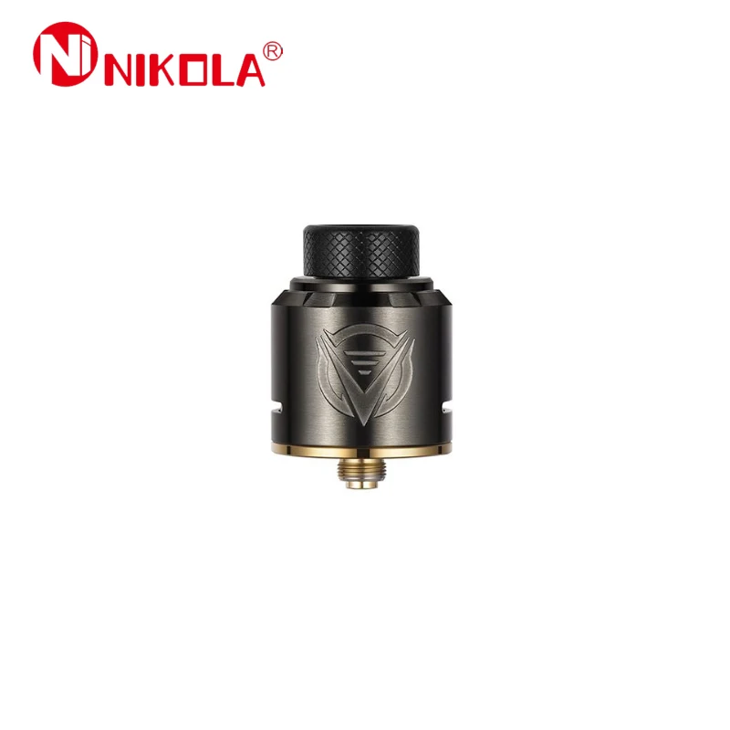 Оригинальный Nikola Ниагара 25 мм RDA с 0.3ohm катушки Fit Squonk 200 Вт поле Mod Vape испаритель VS