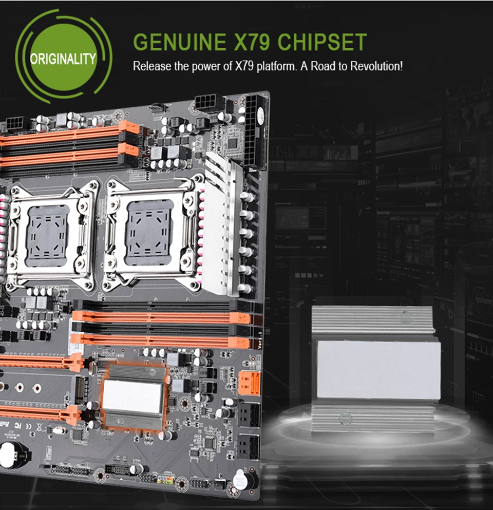 X79 двойной процессор Материнская плата LGA 2011 E-ATX USB3.0 SATA3 PCI-E 3,0 с двойной процессор Xeon материнская плата с M.2 слотом dual Giga LAN