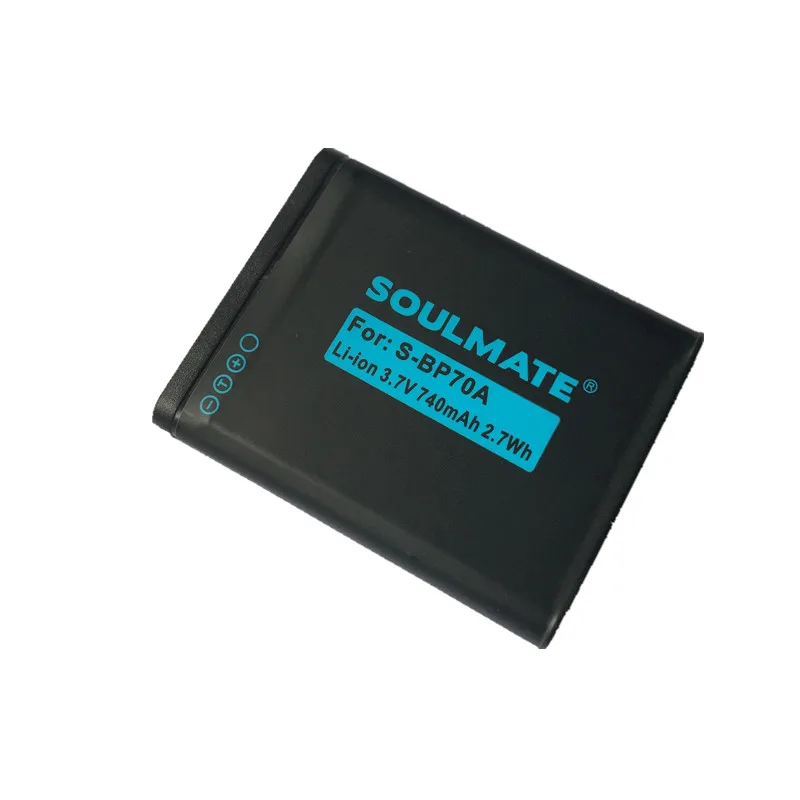 SOULMATE BP-70A литиевые батареи комплект BP 70A BP70A батарея для цифровой камеры Samsung PL80 ES70