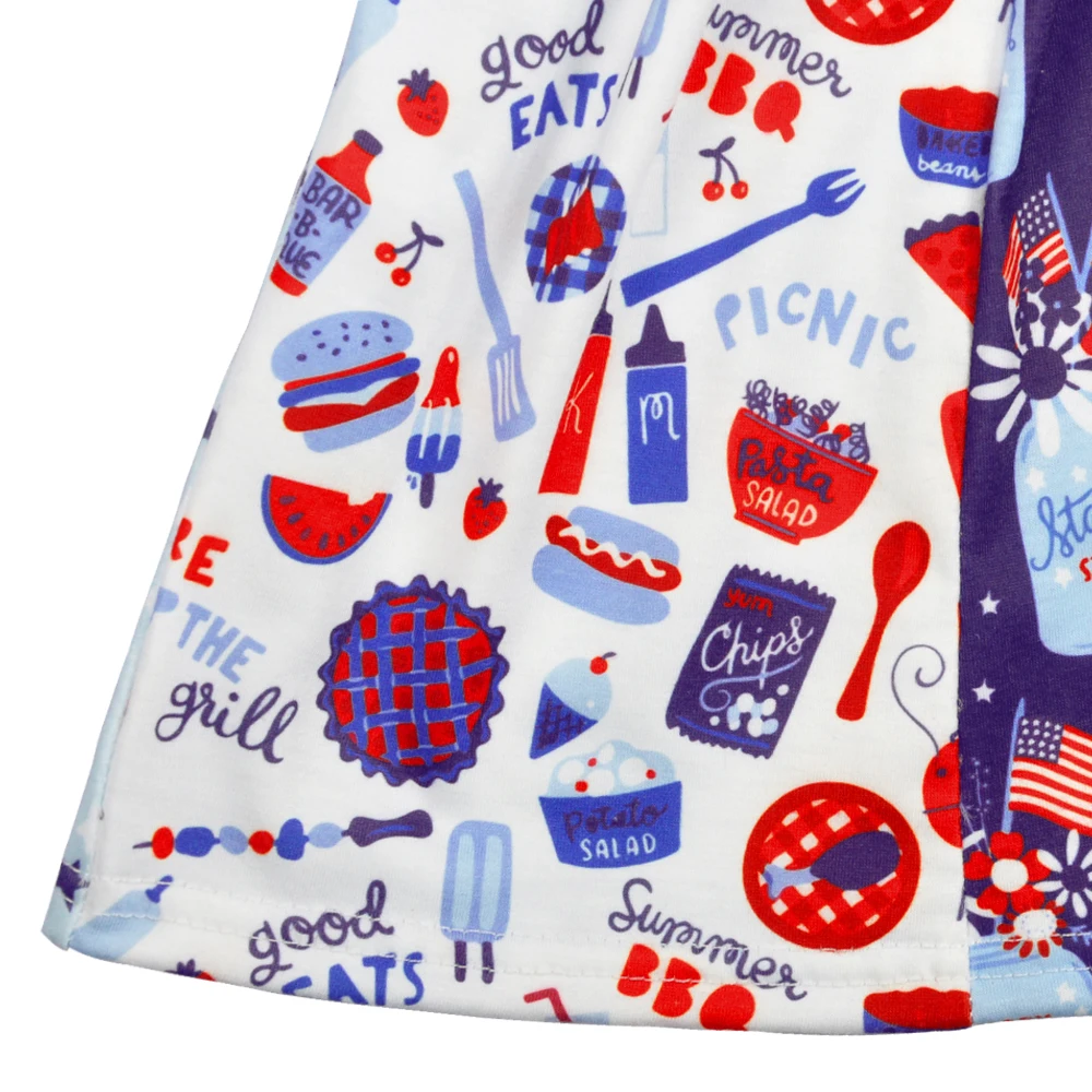 4 июля Бутик Одежда детское платье без рукавов ремейк одежда для малышей платья с