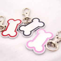 Милые Выгравированные бирки для удостоверения личности собаки из нержавеющей