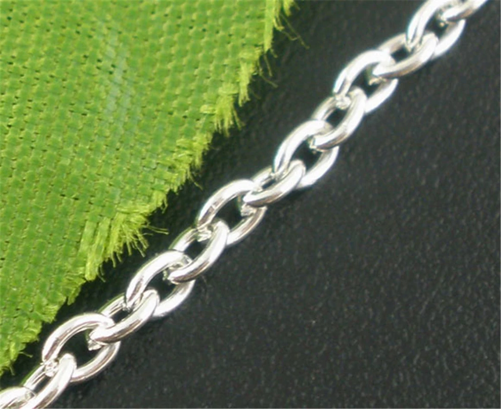 DoreenBeads 10 м серебряный цвет кабель цепи Выводы 3x2 мм (B04020) для изготовления