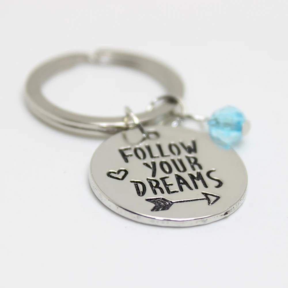 Yamily 12 шт./лот FOLLOW YOUR DREAMS брелок критальные Подвески Подвеска Брелок Выпускной