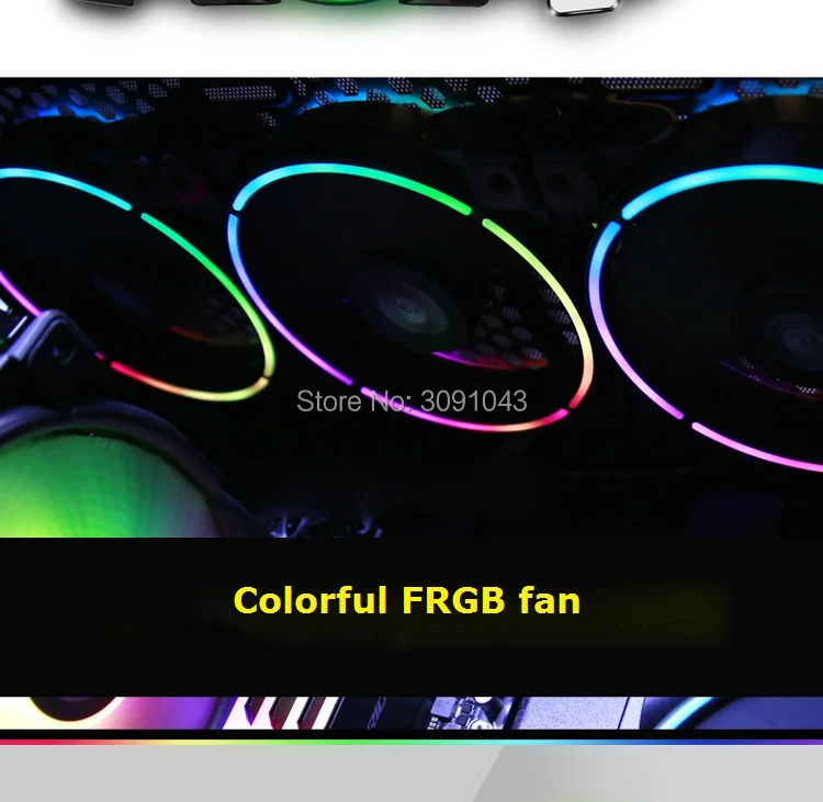 PcCooler 5/упаковка 120m RGB 12V 5V pc Вентилятор 4pin PWM тихий кулер для процессора жидкостный кулер 12 СМ Компьютер охлаждающий вентилятор с контроллером