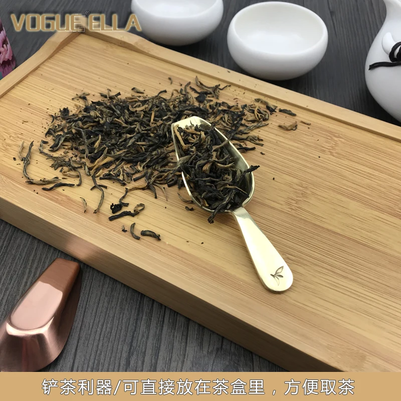 Столовые приборы из чистой меди Милая Мини-ложка латунная красная медная Лопата