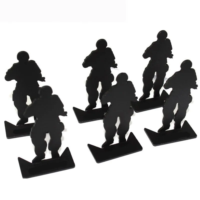 

6pcs/lot Metal Target Modle Size 80x33mm paintball Black Free shipping